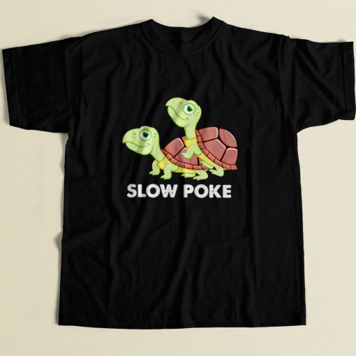 Turtle Slow Poke 80s Mens T Shirt