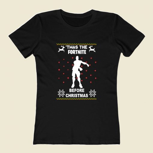 Twas The Fortnite Before Christmas Women T Shirt Style