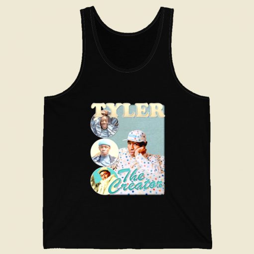 Tyler The Creator Photoshoot Retro Mens Tank Top