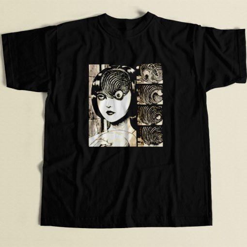 Uzumaki Junji Ito 80s Mens T Shirt