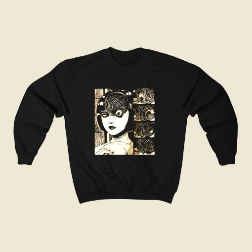 Uzumaki Junji Ito 80s Sweatshirt Style