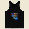 Vintage 1986 Grateful Dead Surfing Skeleton Retro Mens Tank Top