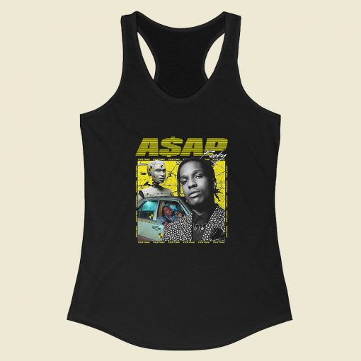 Vintage Asap Rocky Testing Racerback Tank Top Fashionable