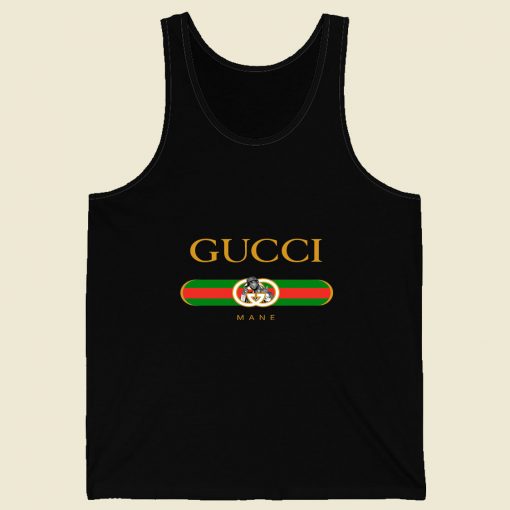 Vintage Gucci Mane Parody Retro Mens Tank Top