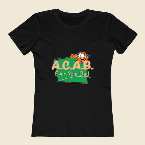 Vintage Inspired Acab Garfield 80s Womens T shirt