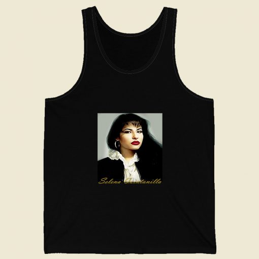 Vintage Selena Quintanilla 90s Retro Mens Tank Top