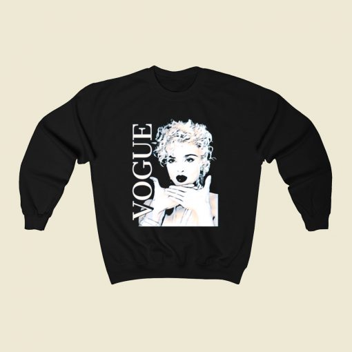 Vogue Madonna Cover 80s Sweatshirt Style