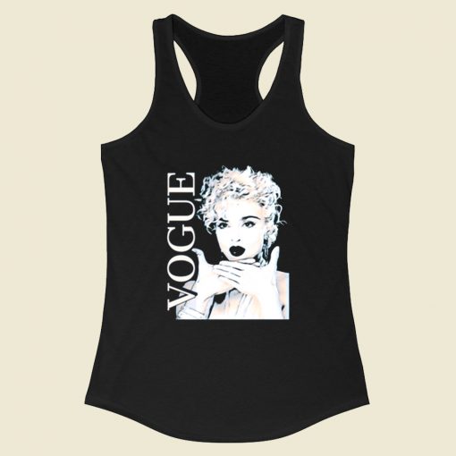 Vogue Madonna Cover Racerback Tank Top