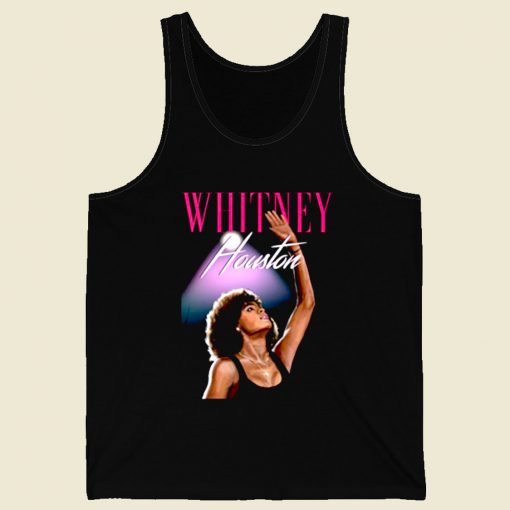 Whitney Houston Concert Retro Mens Tank Top