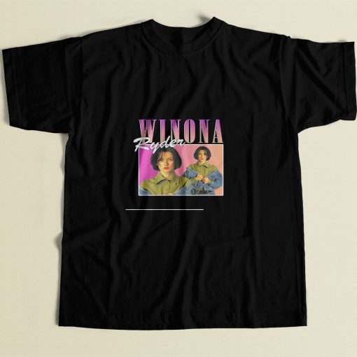 Winona Ryder Vintage 80s Mens T Shirt