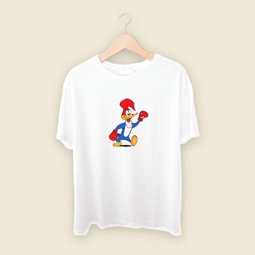 Woody Woodpecker Boxing Mens T Shirt Streetwear