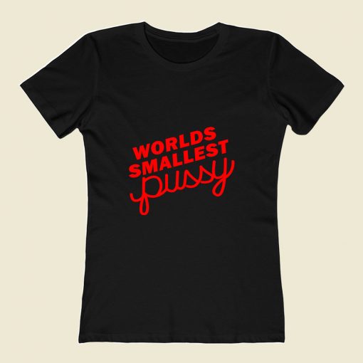 Worlds Smallest Pussy 80s Womens T shirt