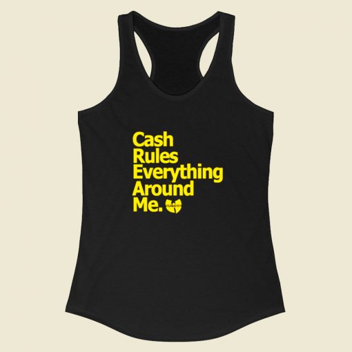 Wu Tang Cash Rules Racerback Tank Top