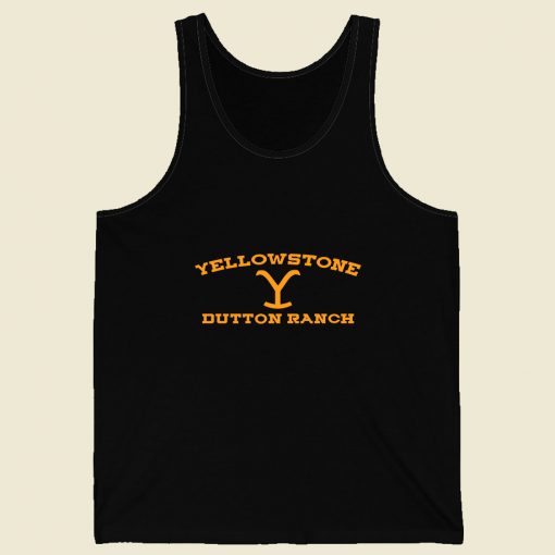 Yellowstone Dutton Ranch Retro Mens Tank Top