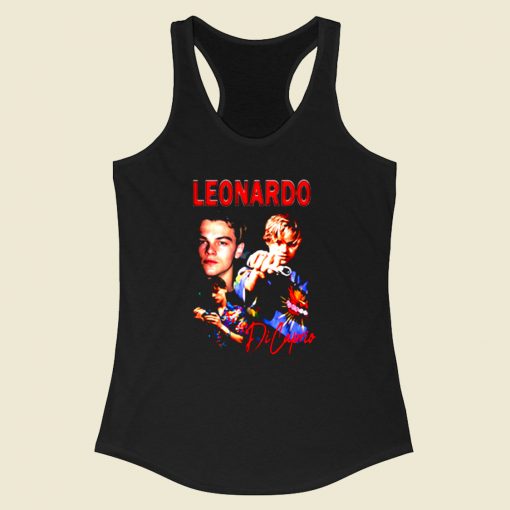 Young Leonardo Di Caprio Racerback Tank Top