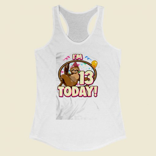 13th Birthday Women Racerback Tank Top