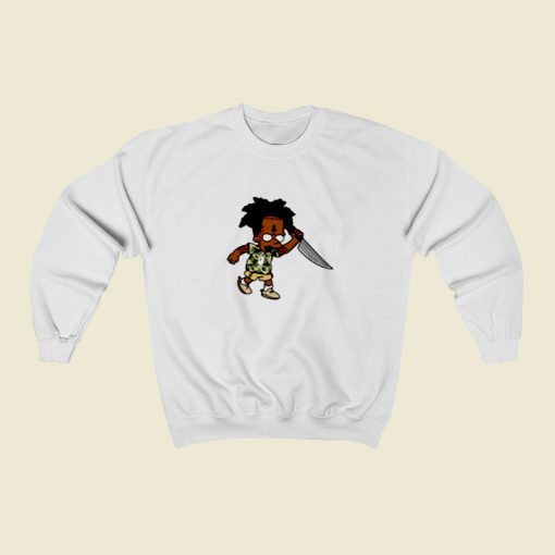 21 Savage Simpson Kill By Knife Christmas Sweatshirt Style