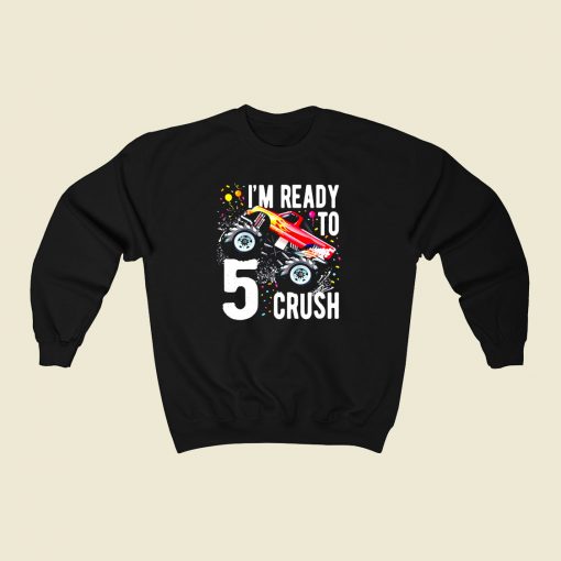 5th Birthday Boy 80s Fashionable Sweatshirt