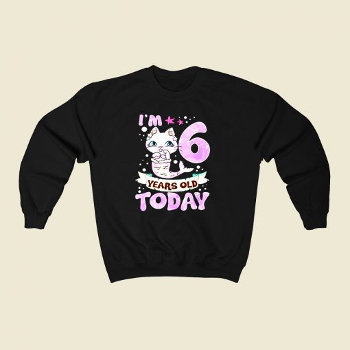 6th Birthday 80s Fashionable Sweatshirt