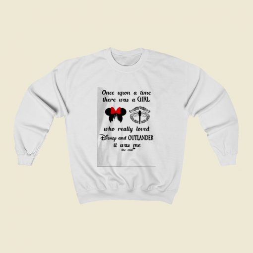 A Girl Who Really Loved Disney And Outlander Christmas Sweatshirt Style