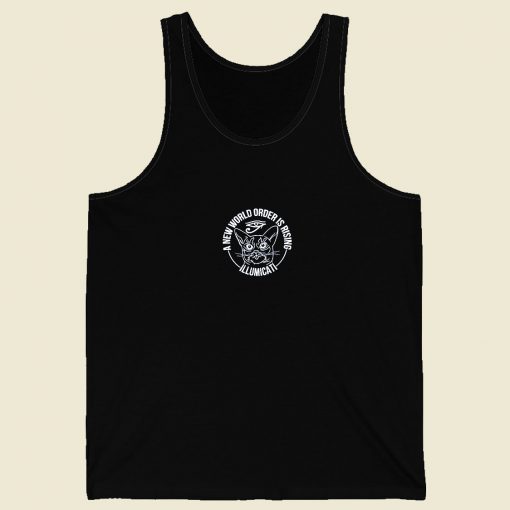 A New World Order Is Rising Illumicati Cat Men Tank Top