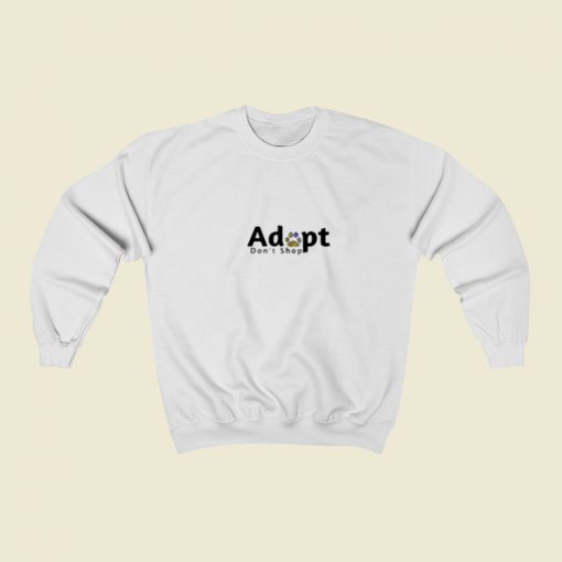 Adopt Dont Shop Christmas Sweatshirt Style