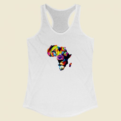 Africa Lion Women Racerback Tank Top