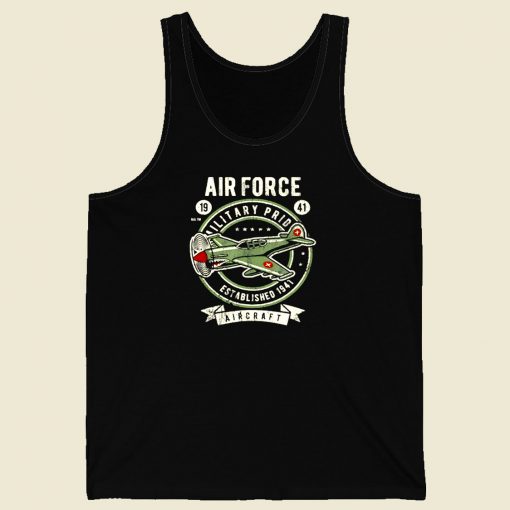 Airplane Historical Military Men Tank Top