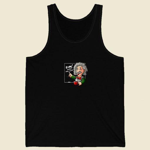 Albert Einstein Physicist Coffee Equation Men Tank Top