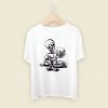 Alien Drinking Beer Men T Shirt Style