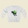 Alien Riding T Rex Christmas Sweatshirt Style