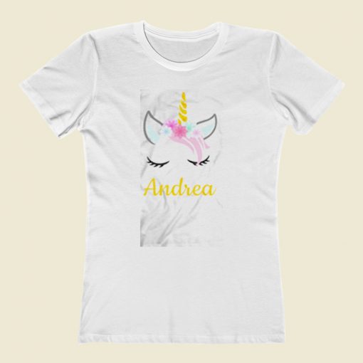 Andrea Unicorn Women T Shirt Style