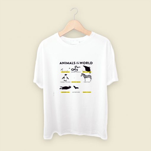 Animals Of The World Men T Shirt Style