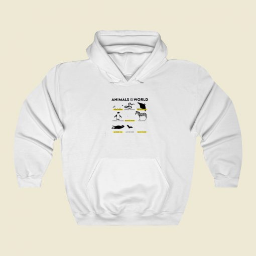 Animals Of The World Street Hoodie Style