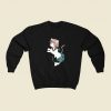 Anime Catgirls 80s Fashionable Sweatshirt