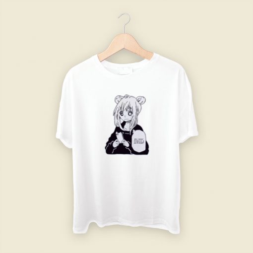 Anime Girl Texting Men T Shirt Style