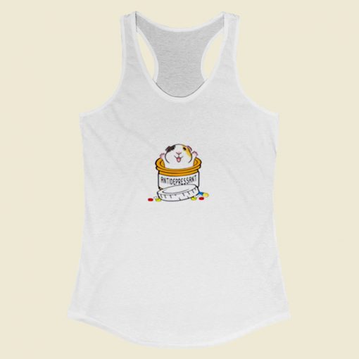 Antidepressant Hamster Women Racerback Tank Top