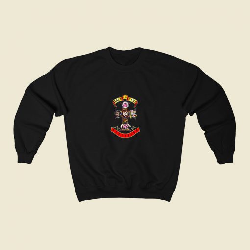 Appetite Rock Afire Explosion 80s Fashionable Sweatshirt