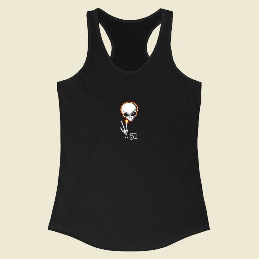 Area 51 Alien Racerback Tank Top Style