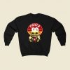 Baby Yoda Hug Costa Coffee 80s Fashionable Sweatshirt