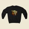 Baby Yoda Hug Teddy 80s Fashionable Sweatshirt