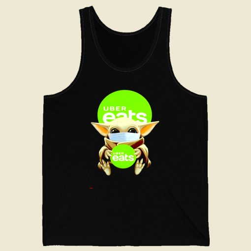 Baby Yoda Uber Eats Men Tank Top