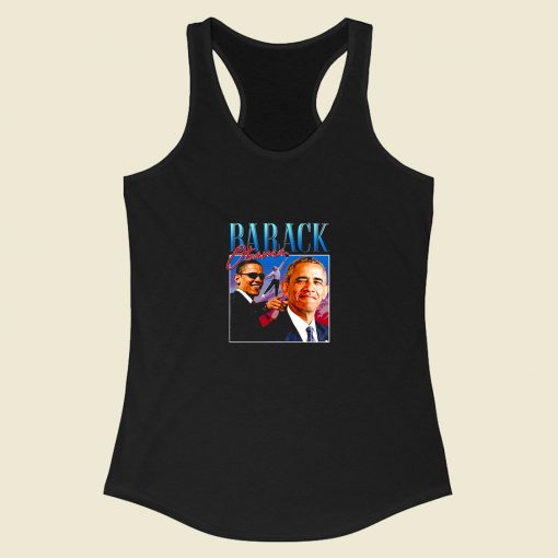 Barack Obama Homage Racerback Tank Top Style