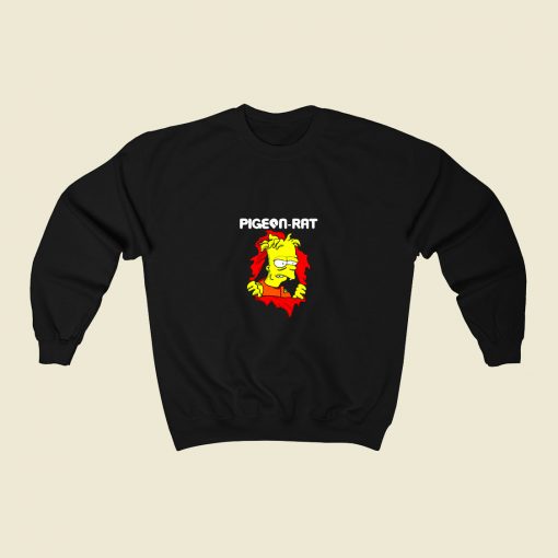 Bart Pigeon Rat Hugo Ripper 80s Fashionable Sweatshirt