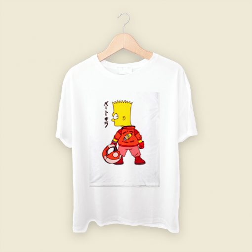 Bart X Biker Kaneda Akira Men T Shirt Style