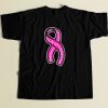 Baseball Pink Ribbon 80s Men T Shirt