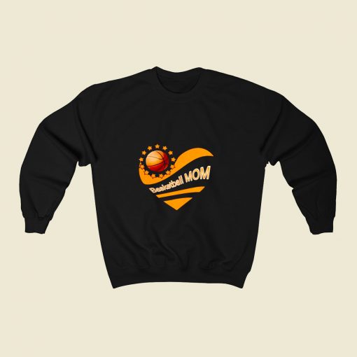 Basketball Mom 80s Fashionable Sweatshirt