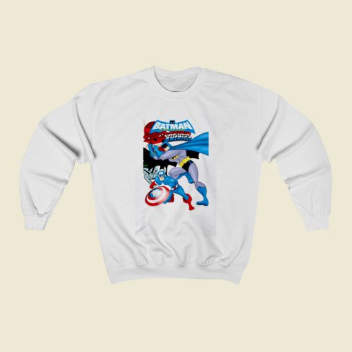 Batman And Captain America Christmas Sweatshirt Style