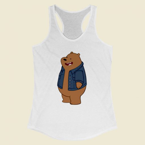 Bear Style Cool Women Racerback Tank Top