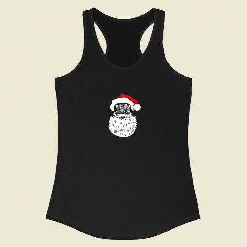 Beard Rides Get You Off The Naughty List Racerback Tank Top Style